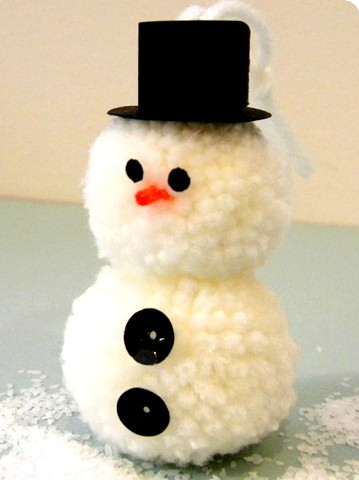 Image result for add pom poms  snowman
